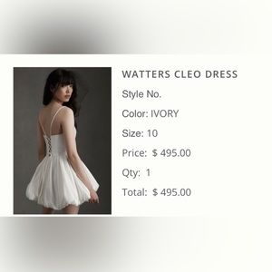 WATTERS CLEO DRESS (ANTHROPOLOGIE)